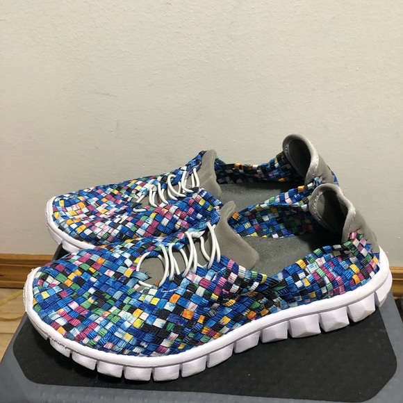 Zee alexis danielle Women’s multi Colorful Woven Sneakers Size 11.5 - Picture 10 of 15